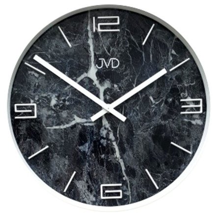 Zegar JVD ścienny 30 cm KAMIEŃ marmur HC21.1