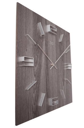 Zegar JVD ścienny drewniany duży 40 cm HC36.2